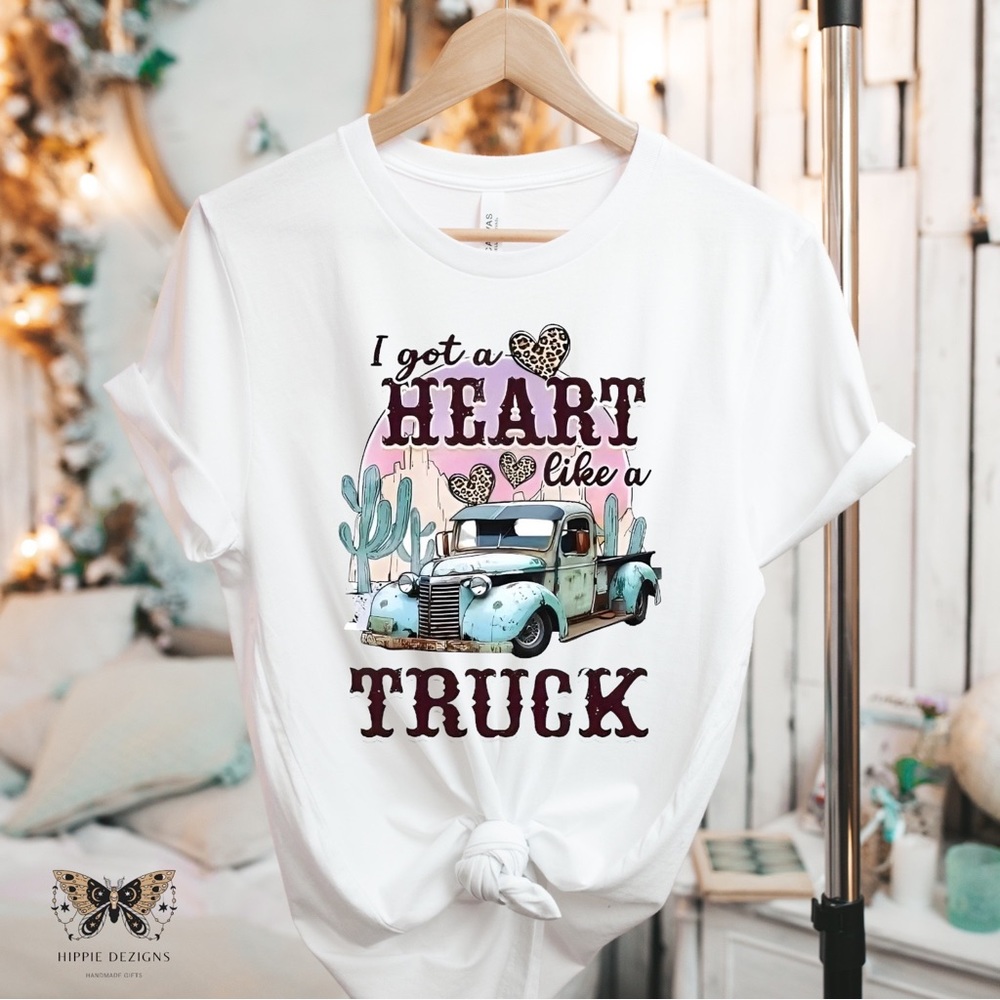 Heart Like A Truck Unisex Graphic T-Shirt